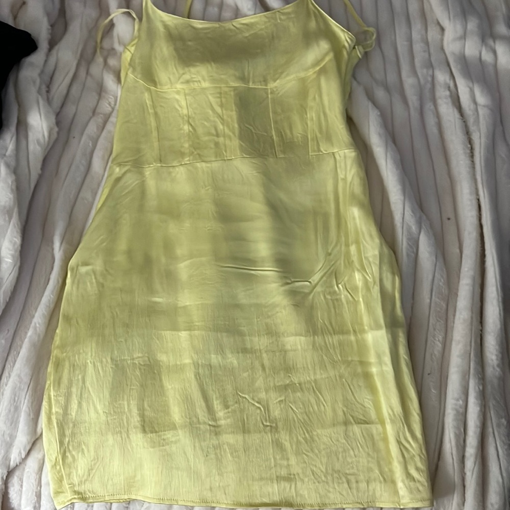 Yellow Zara mini dress